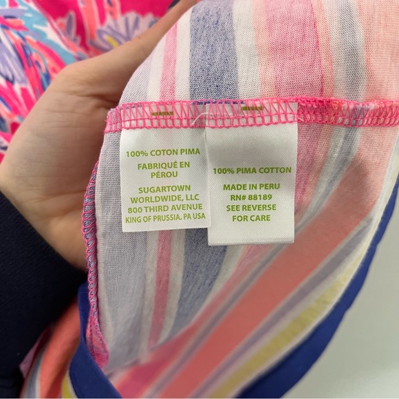 Lilly Pulitzer Linden Dress in Pink Nice Stem Size XXS - Picture 8 of 9